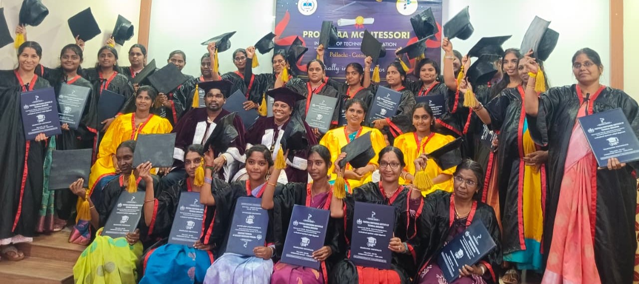 Profenaa Montessori educator batch group photograph, Coimbatore campus