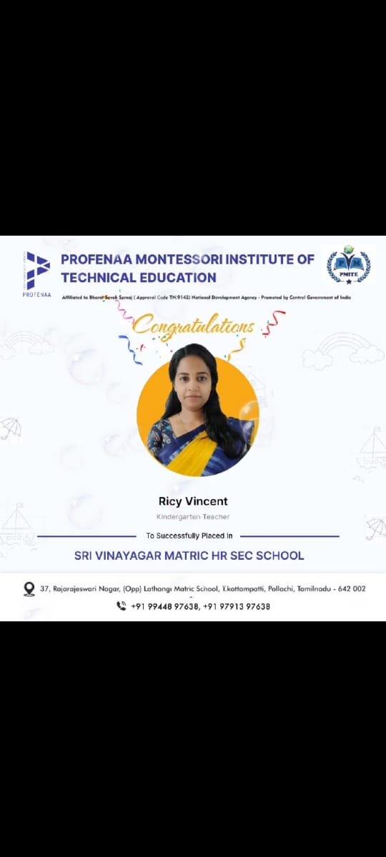 Montessori Teacher Training Classroom in Coimbatore