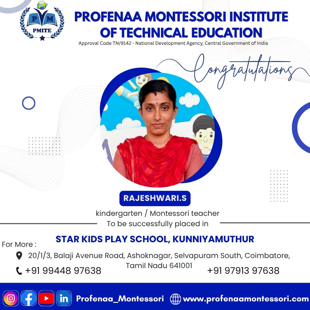 Nursery Teacher Training in Coimbatore